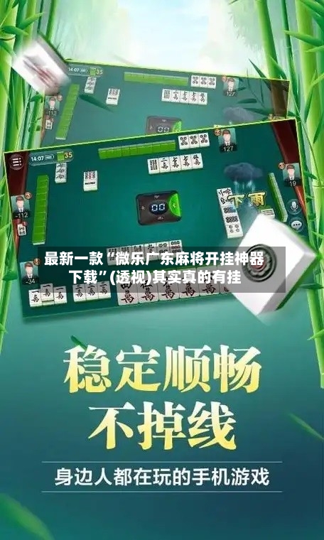 最新一款“微乐广东麻将开挂神器下载”(透视)其实真的有挂