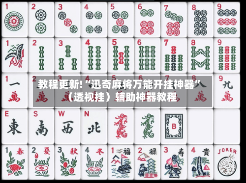 教程更新!“迅奇麻将万能开挂神器	”（透视挂）辅助神器教程-第3张图片