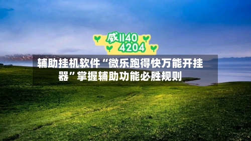 辅助挂机软件“微乐跑得快万能开挂器”掌握辅助功能必胜规则-第2张图片