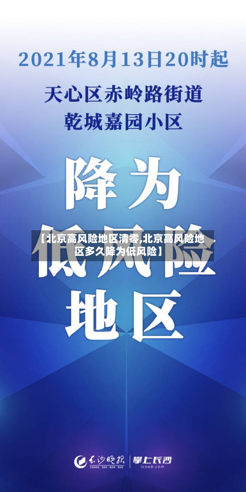 【北京高风险地区清零,北京高风险地区多久降为低风险】