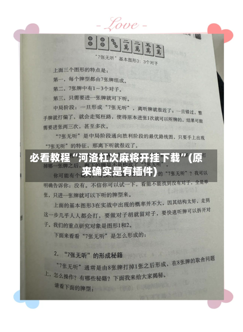 必看教程“河洛杠次麻将开挂下载”(原来确实是有插件)-第3张图片