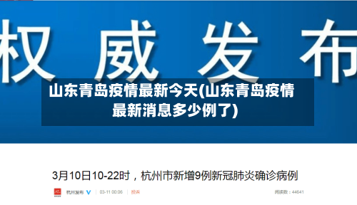 山东青岛疫情最新今天(山东青岛疫情最新消息多少例了)
