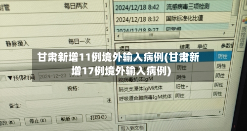 甘肃新增11例境外输入病例(甘肃新增17例境外输入病例)-第2张图片
