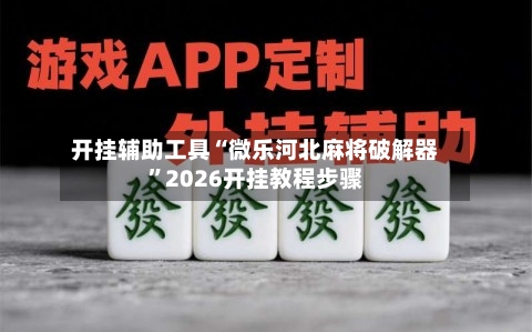 开挂辅助工具“微乐河北麻将破解器”2026开挂教程步骤-第2张图片