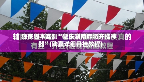 独家脚本实测“微乐湖南麻将开挂神器”(助赢详细开挂教程)