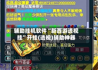 辅助挂机软件“新西游透视挂”开挂(透视)辅助神器-第2张图片