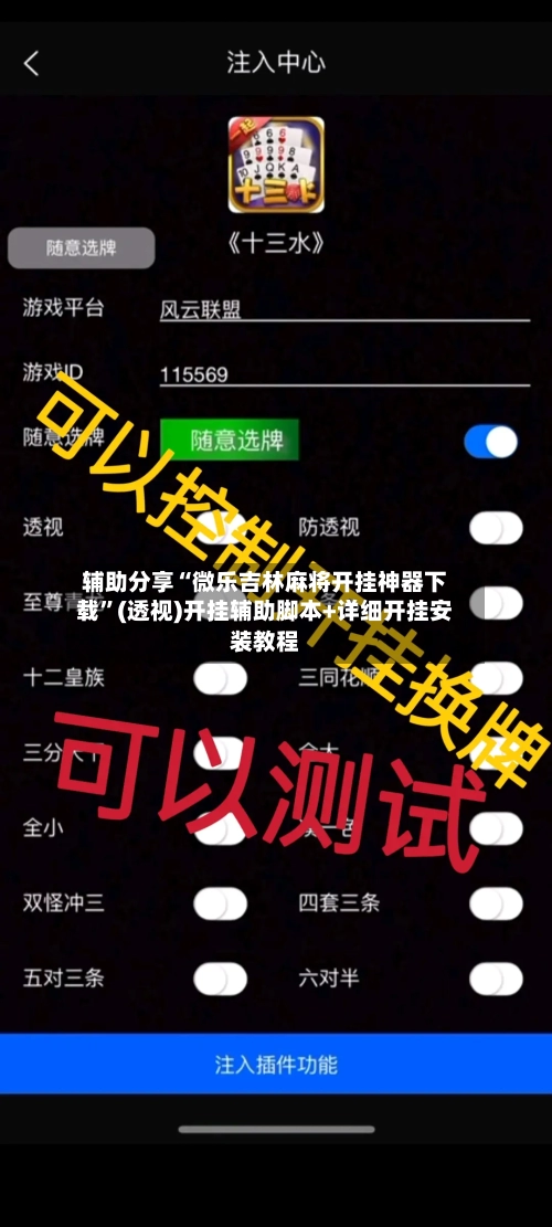 辅助分享“微乐吉林麻将开挂神器下载	”(透视)开挂辅助脚本+详细开挂安装教程-第2张图片