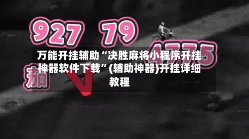 万能开挂辅助“决胜麻将小程序开挂神器软件下载	”(辅助神器)开挂详细教程-第2张图片