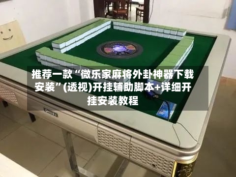 推荐一款“微乐家麻将外卦神器下载安装	”(透视)开挂辅助脚本+详细开挂安装教程-第3张图片