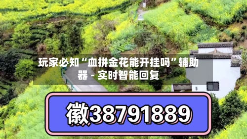 玩家必知“血拼金花能开挂吗”辅助器 - 实时智能回复