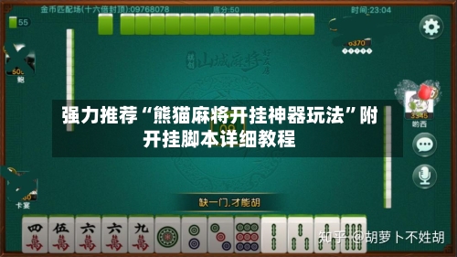 强力推荐“熊猫麻将开挂神器玩法	”附开挂脚本详细教程-第2张图片