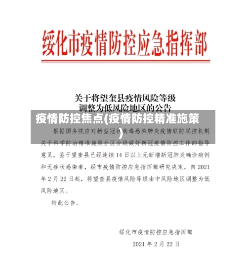 疫情防控焦点(疫情防控精准施策)