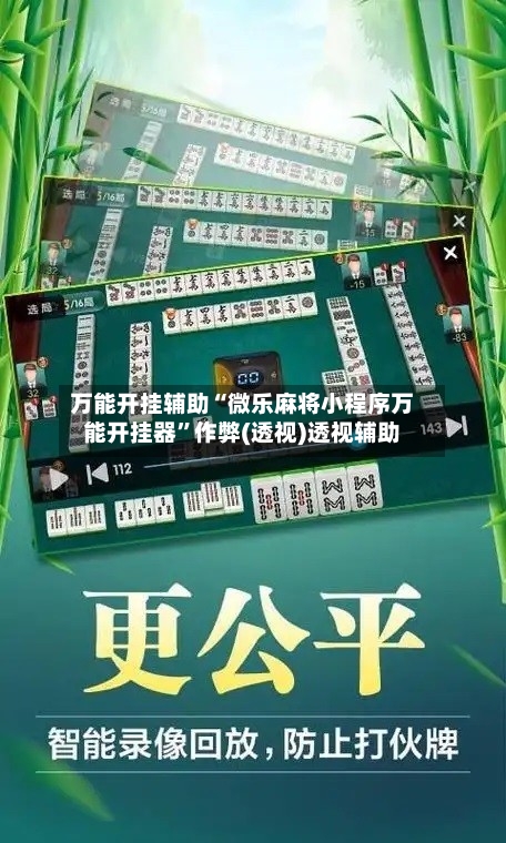 万能开挂辅助“微乐麻将小程序万能开挂器”作弊(透视)透视辅助-第3张图片