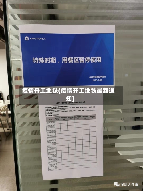 疫情开工地铁(疫情开工地铁最新通知)