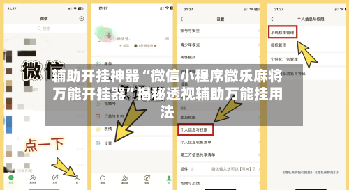 辅助开挂神器“微信小程序微乐麻将万能开挂器	”揭秘透视辅助万能挂用法-第2张图片