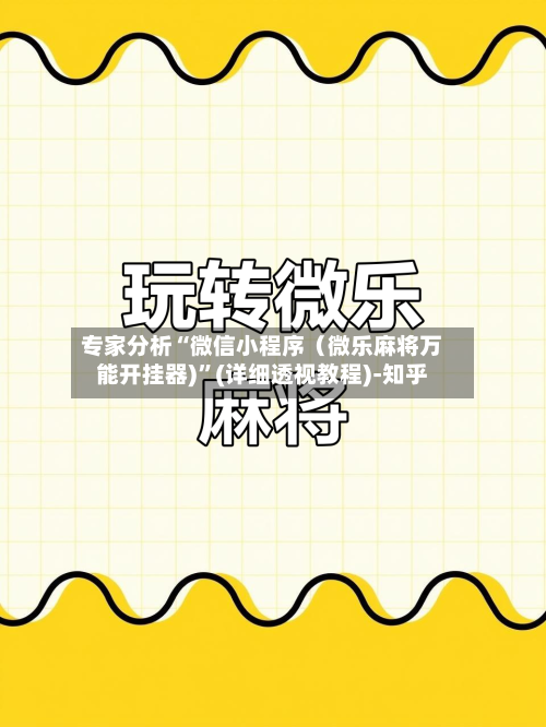 专家分析“微信小程序（微乐麻将万能开挂器)	”(详细透视教程)-知乎-第2张图片