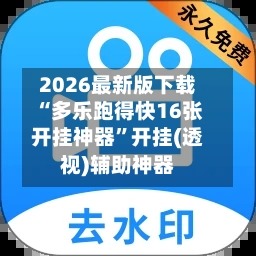 2026最新版下载“多乐跑得快16张开挂神器”开挂(透视)辅助神器-第2张图片