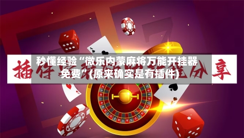 秒懂经验“微乐内蒙麻将万能开挂器免费	”(原来确实是有插件)-第2张图片