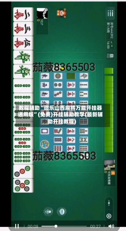 教程辅助“微乐山西麻将万能开挂器通用版”(免费)开挂辅助教学(最新辅助开挂教程)-第3张图片