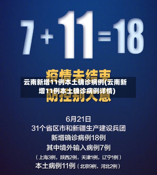 云南新增11例本土确诊病例(云南新增11例本土确诊病例详情)