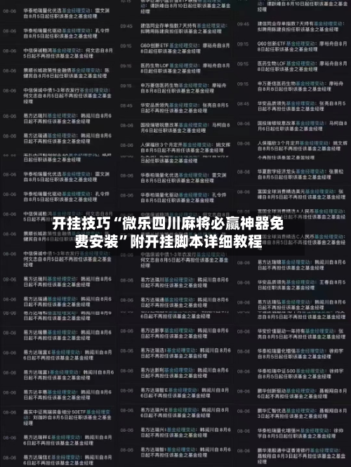 开挂技巧“微乐四川麻将必赢神器免费安装	”附开挂脚本详细教程-第2张图片