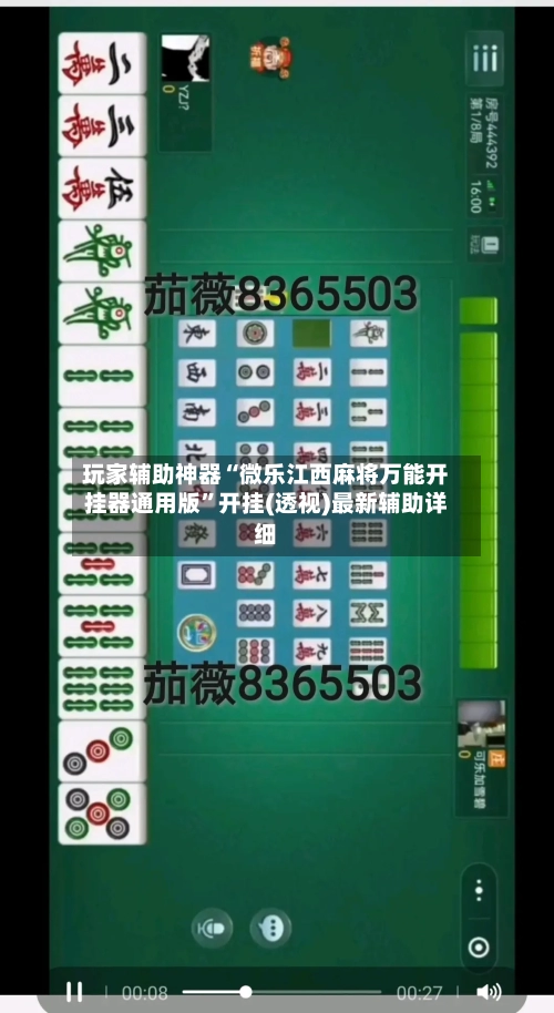 玩家辅助神器“微乐江西麻将万能开挂器通用版”开挂(透视)最新辅助详细-第2张图片
