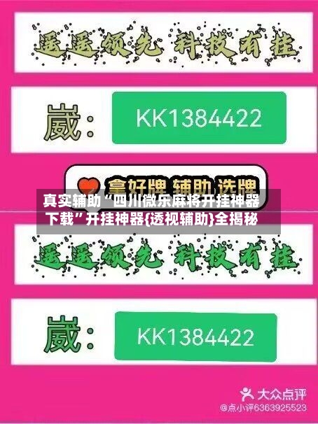 真实辅助“四川微乐麻将开挂神器下载”开挂神器{透视辅助}全揭秘-第2张图片