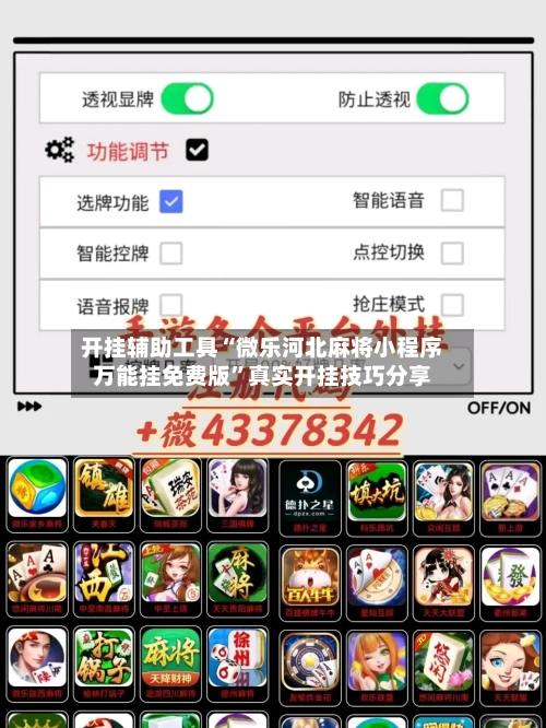 开挂辅助工具“微乐河北麻将小程序万能挂免费版”真实开挂技巧分享