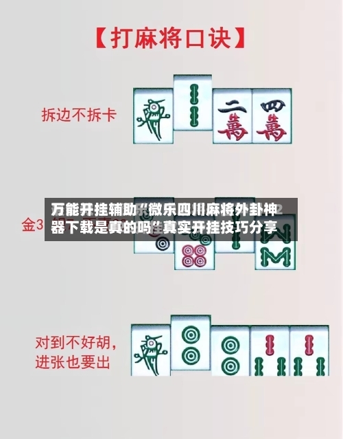 万能开挂辅助“微乐四川麻将外卦神器下载是真的吗”真实开挂技巧分享-第2张图片