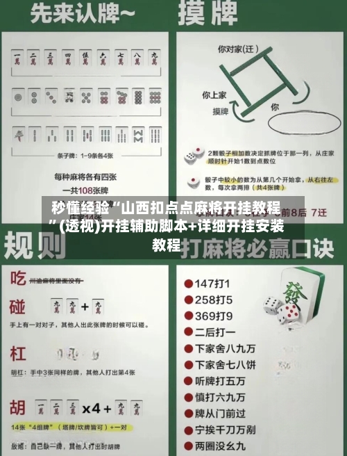 秒懂经验“山西扣点点麻将开挂教程”(透视)开挂辅助脚本+详细开挂安装教程-第3张图片
