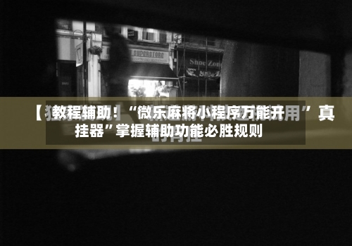 教程辅助！“微乐麻将小程序万能开挂器	”掌握辅助功能必胜规则-第2张图片