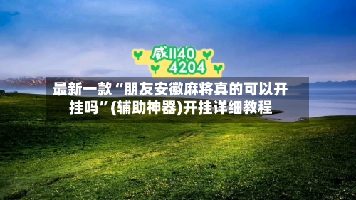 最新一款“朋友安徽麻将真的可以开挂吗	”(辅助神器)开挂详细教程-第2张图片