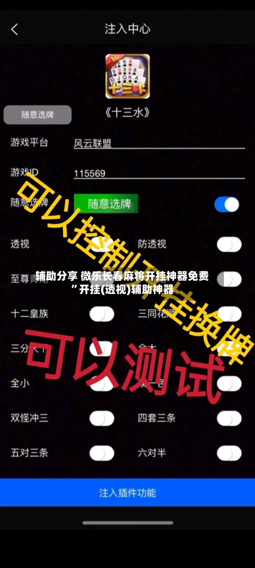 辅助分享 微乐长春麻将开挂神器免费	”开挂(透视)辅助神器-第3张图片