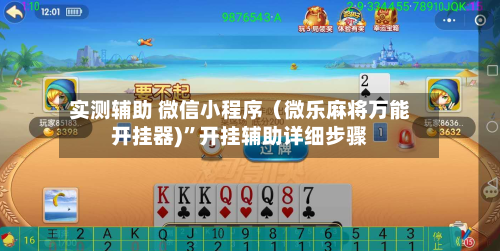 实测辅助 微信小程序（微乐麻将万能开挂器)”开挂辅助详细步骤-第2张图片