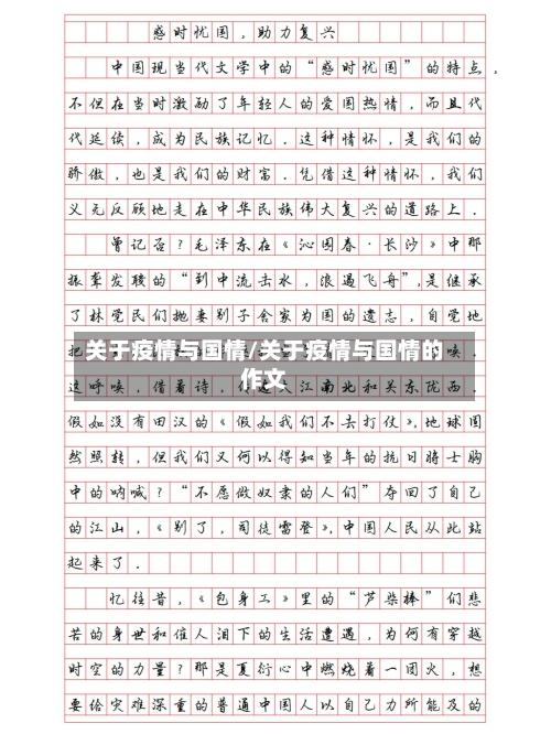 关于疫情与国情/关于疫情与国情的作文-第2张图片