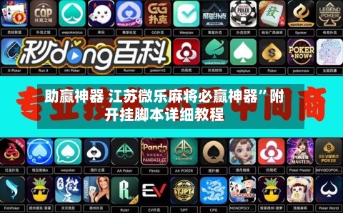 助赢神器 江苏微乐麻将必赢神器”附开挂脚本详细教程-第3张图片