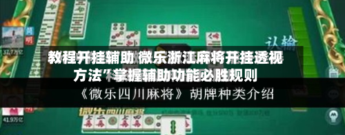 教程开挂辅助 微乐浙江麻将开挂透视方法”掌握辅助功能必胜规则-第2张图片