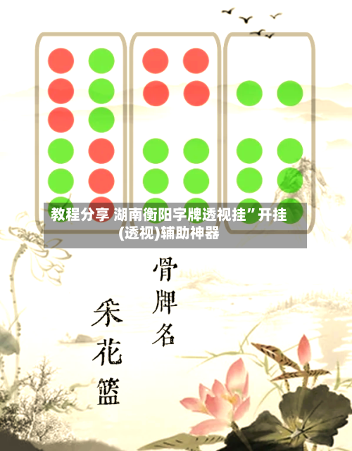 教程分享 湖南衡阳字牌透视挂”开挂(透视)辅助神器-第2张图片