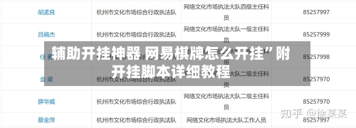 辅助开挂神器 网易棋牌怎么开挂”附开挂脚本详细教程-第2张图片