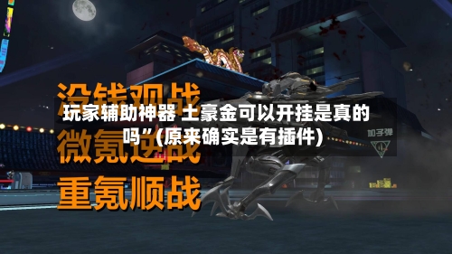 玩家辅助神器 土豪金可以开挂是真的吗”(原来确实是有插件)