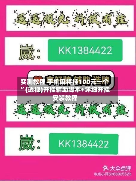 实测教程 手机麻将挂100元一个”(透视)开挂辅助脚本+详细开挂安装教程-第2张图片