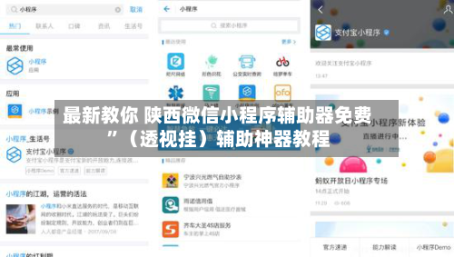 最新教你 陕西微信小程序辅助器免费”（透视挂）辅助神器教程-第2张图片