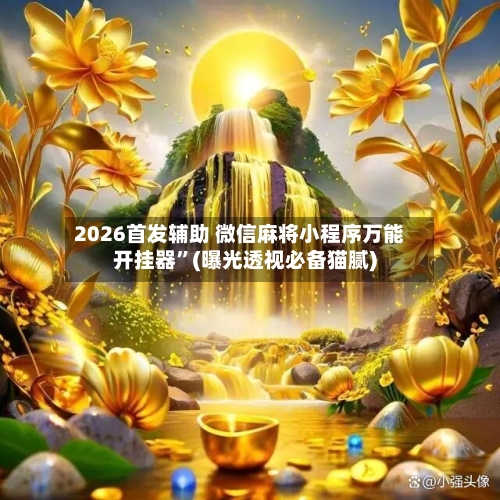 2026首发辅助 微信麻将小程序万能开挂器”(曝光透视必备猫腻)