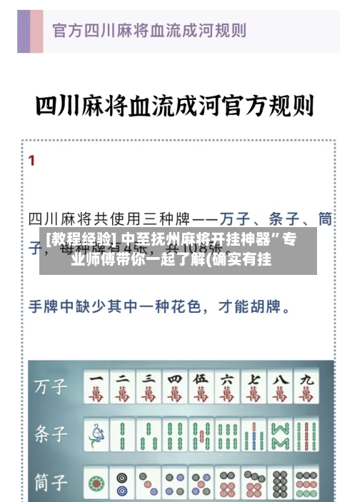 [教程经验] 中至抚州麻将开挂神器”专业师傅带你一起了解(确实有挂
