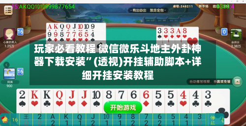 玩家必看教程 微信微乐斗地主外卦神器下载安装”(透视)开挂辅助脚本+详细开挂安装教程-第2张图片