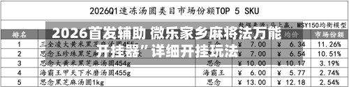2026首发辅助 微乐家乡麻将法万能开挂器”详细开挂玩法-第2张图片