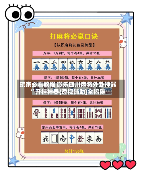 玩家必看教程 微乐四川麻将外卦神器”开挂神器{透视辅助}全揭秘-第2张图片