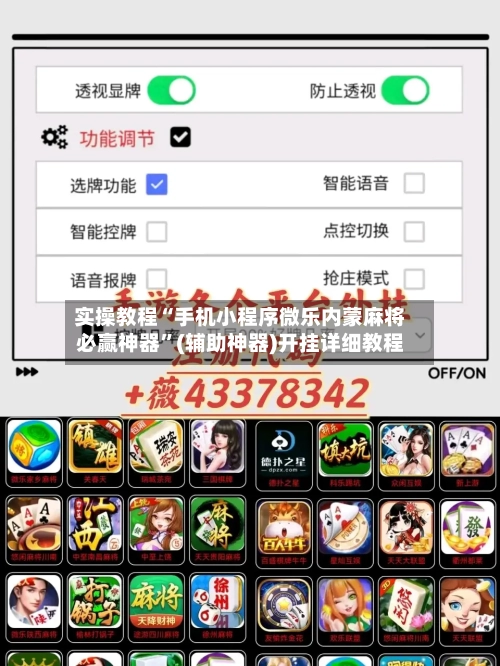 实操教程“手机小程序微乐内蒙麻将必赢神器”(辅助神器)开挂详细教程-第2张图片