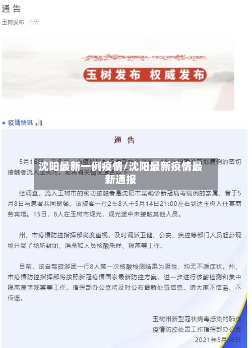 沈阳最新一例疫情/沈阳最新疫情最新通报-第3张图片