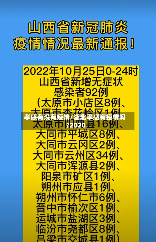 孝感有没有疫情/湖北孝感有疫情吗?2020-第3张图片